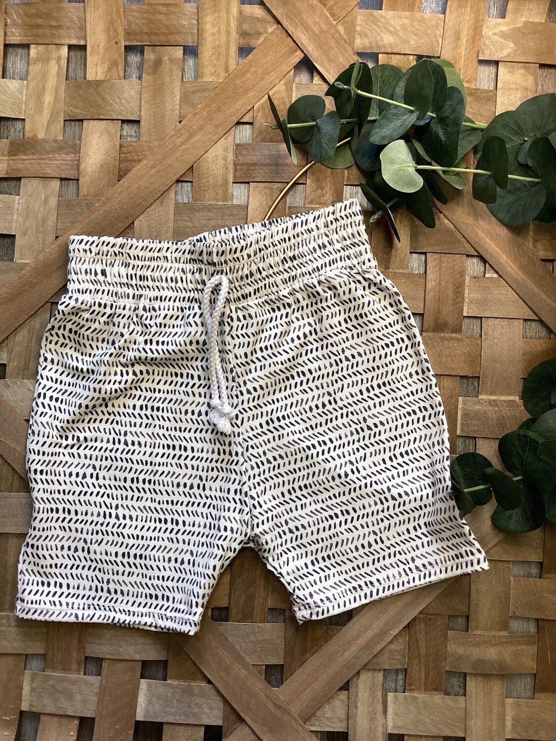 Grey + White Shorts