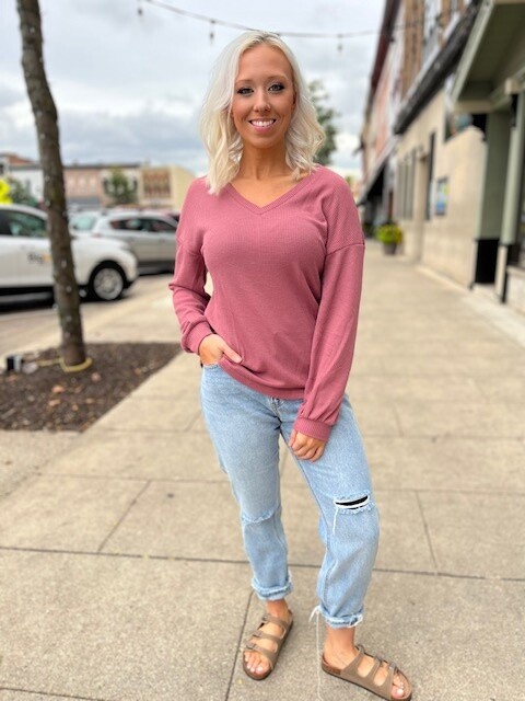 Waffle Sweater