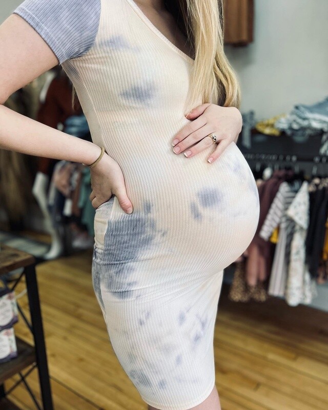 Tie Dye Maternity Dress