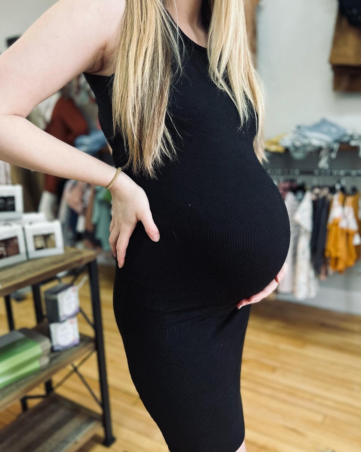 Black Maternity Dress