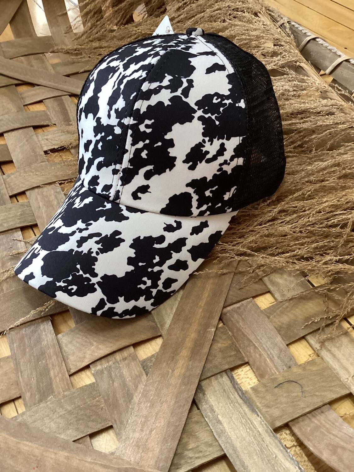 Cow Print Hat