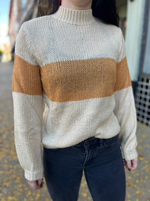 Cream + Tan Sweater