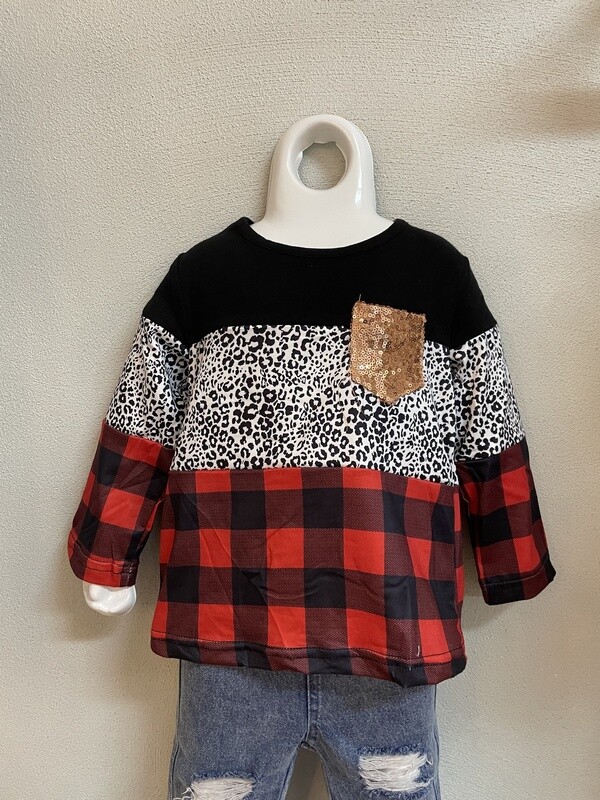 Plaid Cheetah Shirt