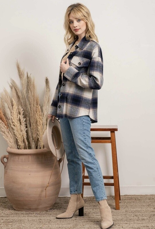 Navy Shacket