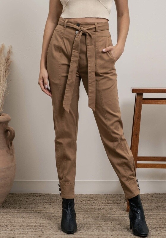 High waisted Tie Pants