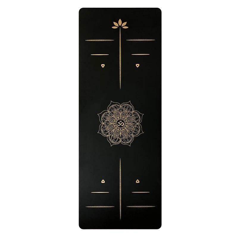 Back to black Yoga Mat - 183x68 cm - 4mm - Natural Rubber base + non-slip top