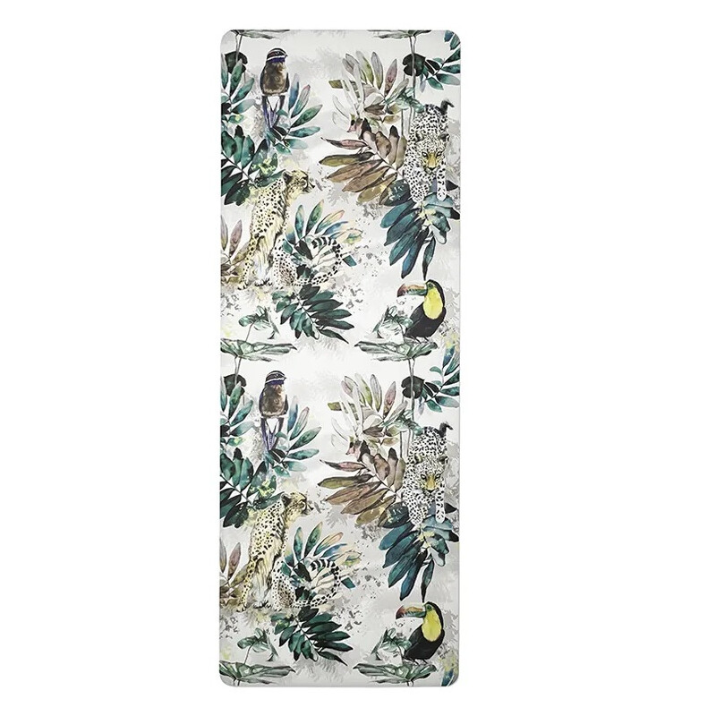 Welcome to the jungle Yoga mat - 183x68 cm - 4mm - Natural Rubber base + non-slip top