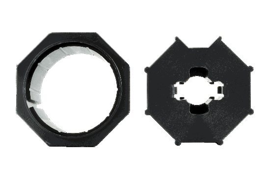 Buismotor Adapter 60mm 8-Kant