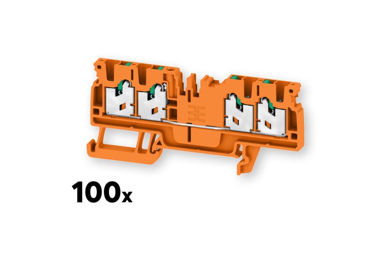 NIEUW Weidmüller Rijgklemmen S4C 2.5 oranje (100 st.)