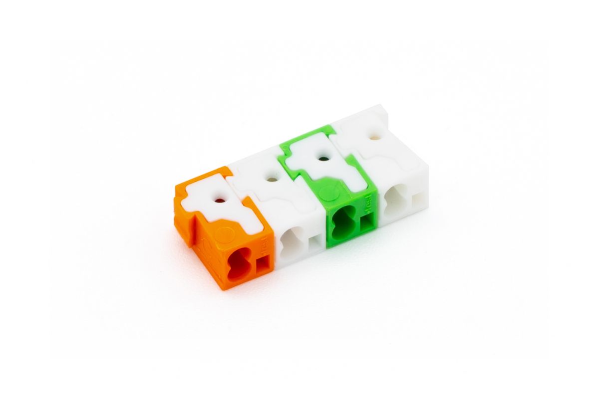 Intercom set aansluitklemmen groen-wit/oranje-wit