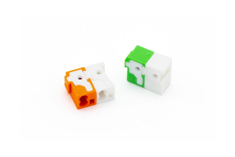 Intercom set aansluitklemmen groen-wit/oranje-wit