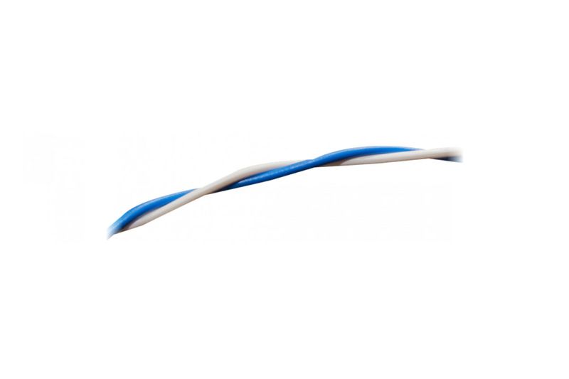 Doorverbindingsdraad blauw/wit