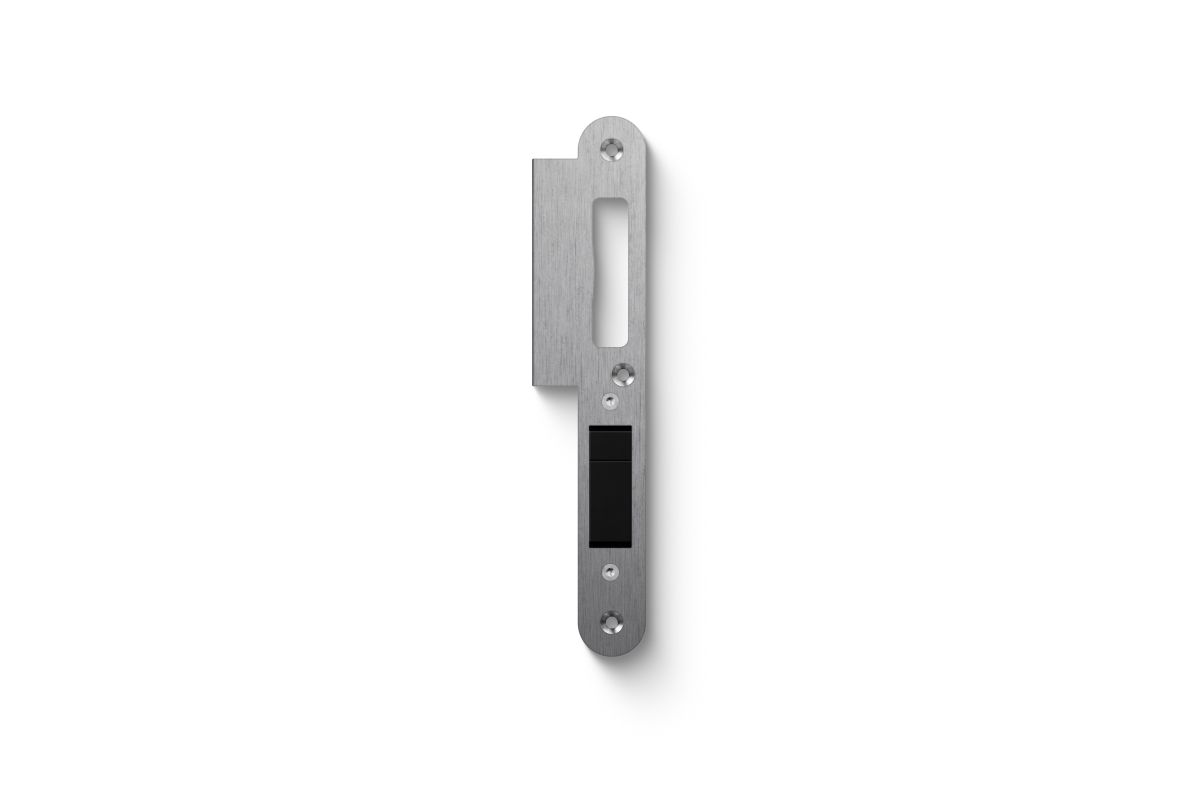 Sluitplaat met lip rechts 190 x 24 x 3 mm voor Deurslot Air Inductief