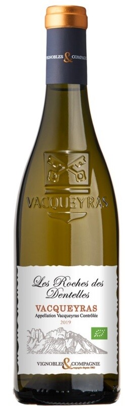 Vacqueyras - Les Roche des Dentelles - Wit - Bio - 2020 - 75cl