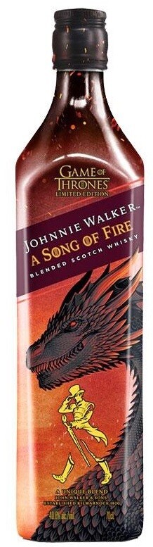 Whisky - Johnnie Walker - A Song of Fire - The Games of Thrones - 40% - 70cl