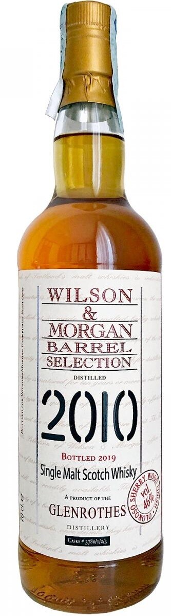Whisky - Glenrothes - Wilson &amp; Morgan - 2010 - bottled 2019 - 46% - 70cl
