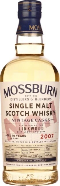 Whisky - Linkwood - 10y - Mossburn - 2007 - 46% - 70cl