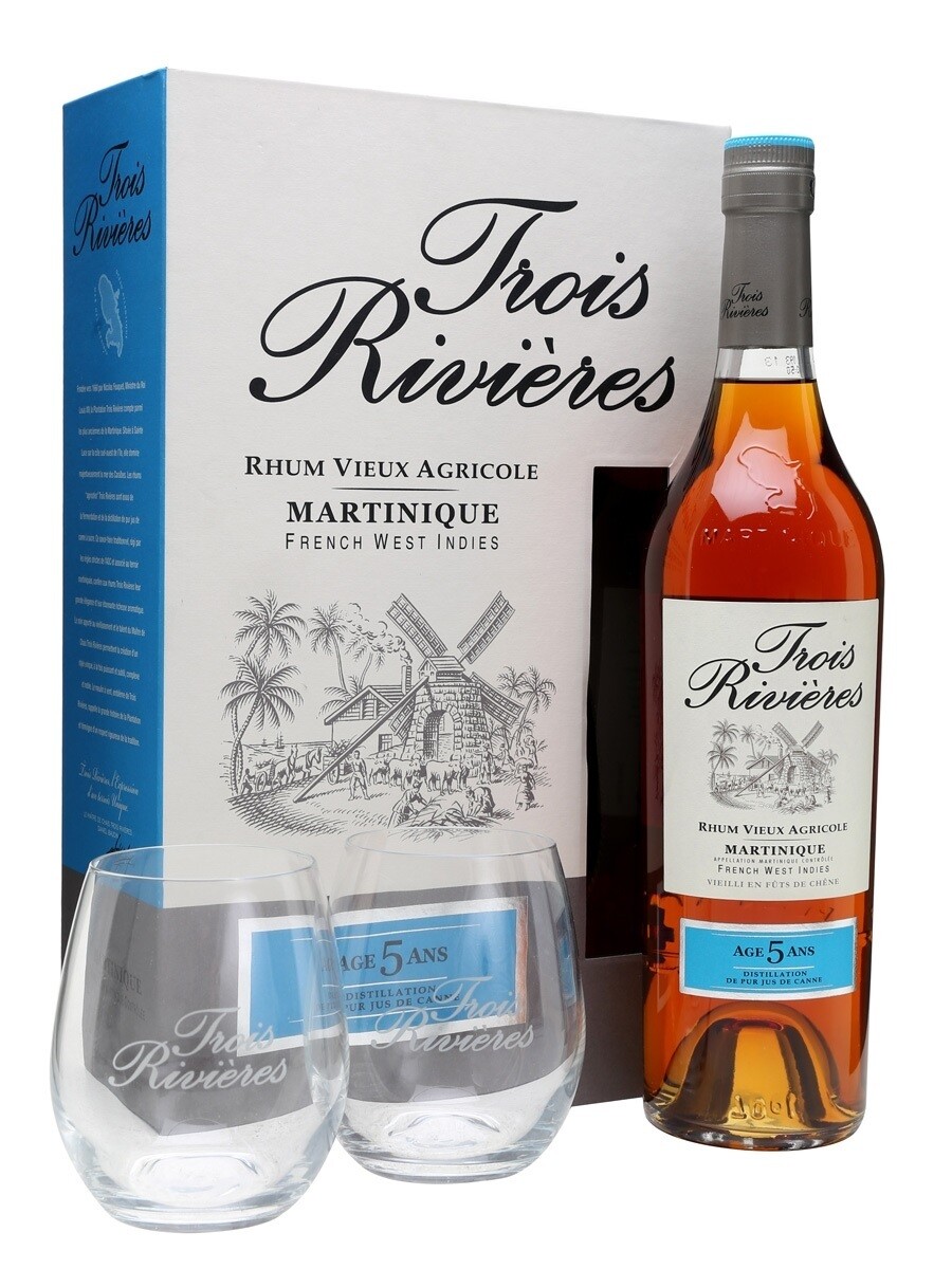 Rum - Trois Rivieres - 5y - 2 glazen - 40% - 70cl