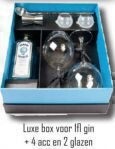 Luxe Box voor 1fl gin + 4acc + 2gl
