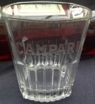 Glas - Campari - Vierkant - 35,5cl