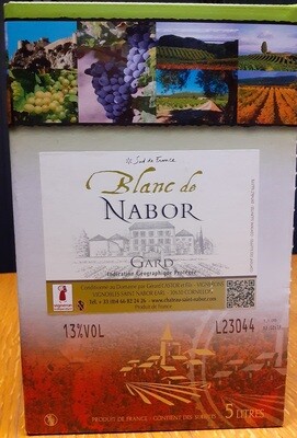 Bag in Box Wit - Blanc de Nabor - Domaine Saint Nabor - Gard - 500cl