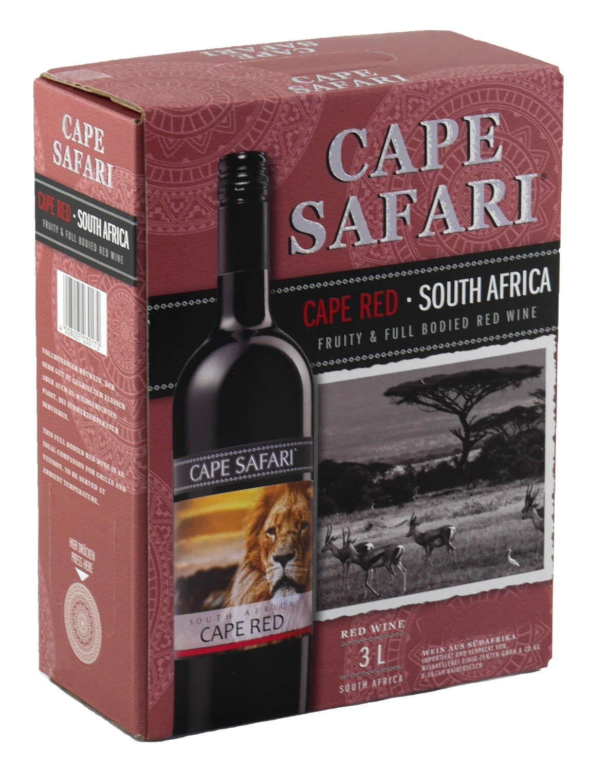 Bag in Box - Cape Safari - Cabernet Sauvignon/Merlot/Shiraz - 300cl