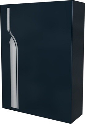 Lege geschenkdoos voor wijn - 3fl - Bottiglia - zwart - 75cl