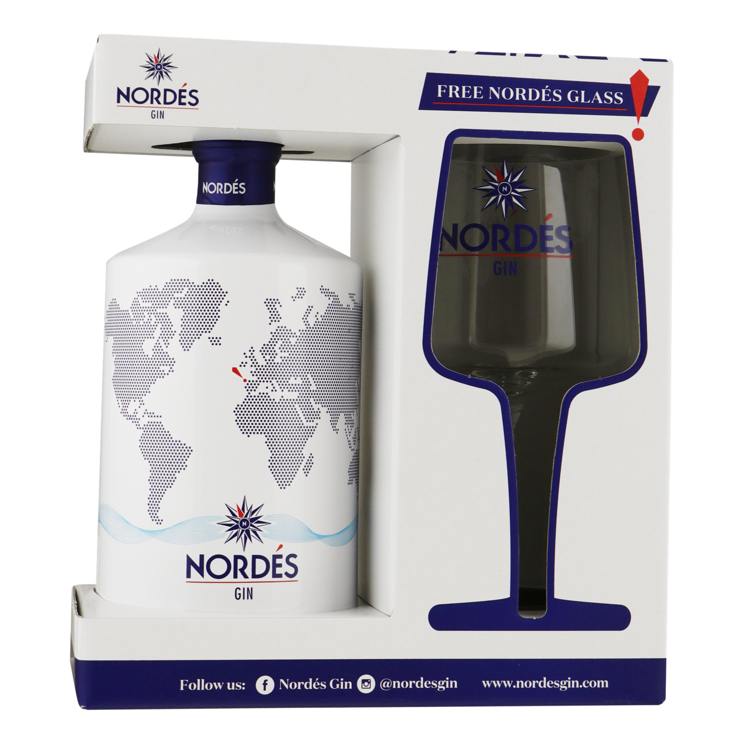 Gin - Nordes + Glas - 40% - 70cl