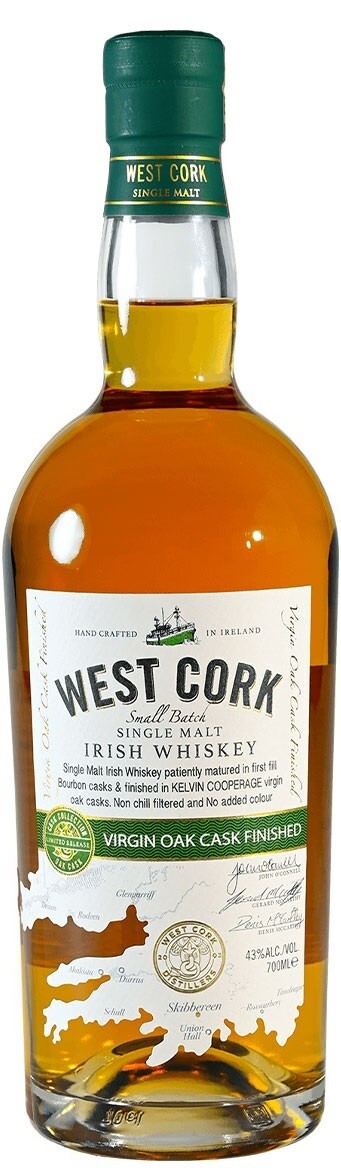 Whisky - West Cork -  Virgin Oak Cask - 43% - 70cl