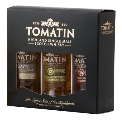 Whisky - Tomatin Triple - 12y + 14y + Legacy - 44% - 3x5cl