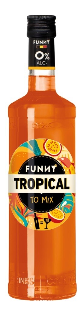 Funny - Tropical - Alcoholvrij - 0% - 70cl