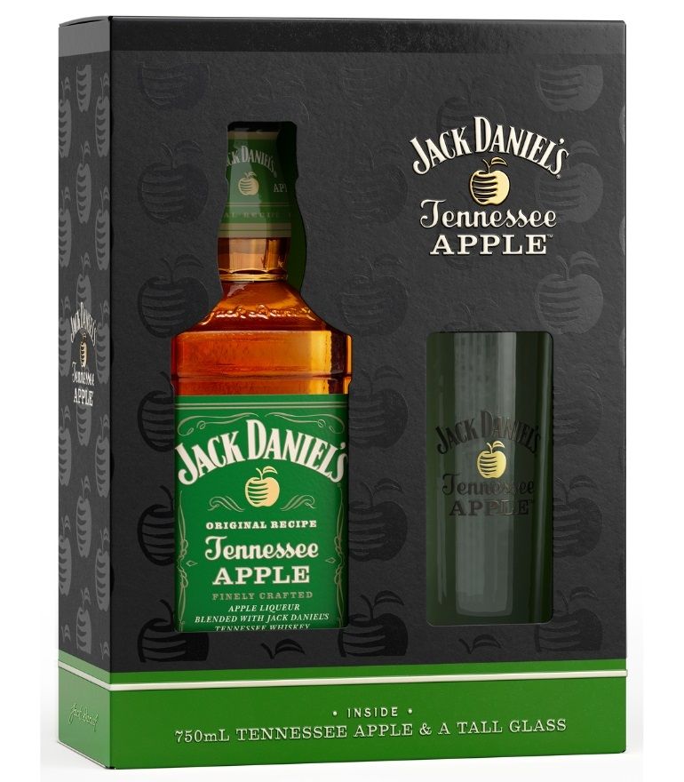 Jack Daniel&#39;s - Apple - + glass - 35% - 70cl