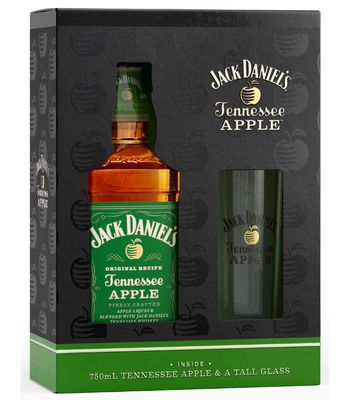 Jack Daniel&#39;s - Apple - + glass - 35% - 70cl