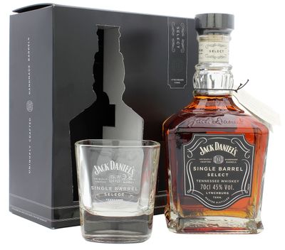 Whiskey - Jack Daniel&#39;s - Single Barrel - + glass - 45% - 70cl