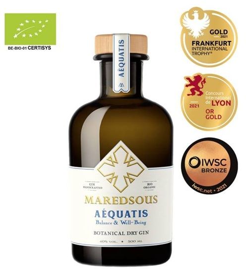 Gin - Maredsous - Aequatis - Bio - 40% - 50cl