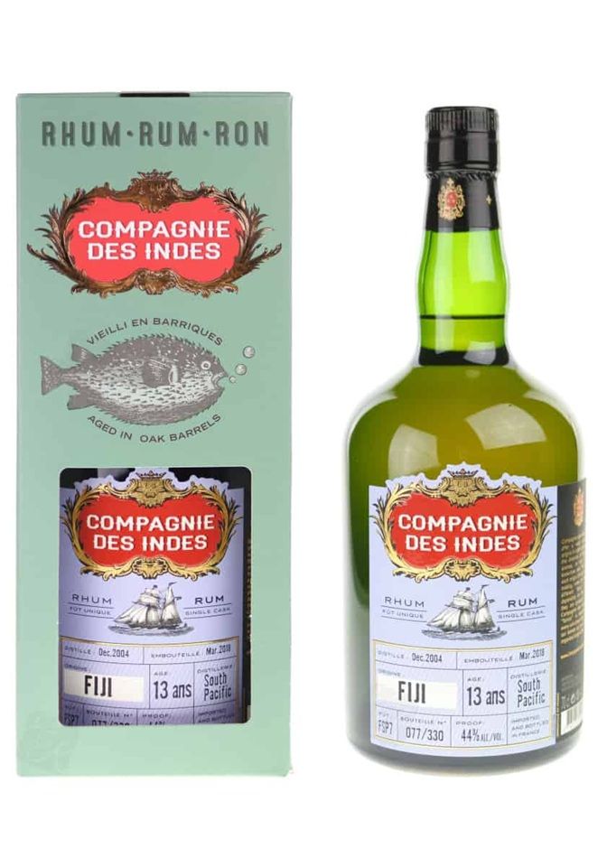 Rum - Fiji - 13y - Compagnie des Indes - Bruin - 44% - 70cl