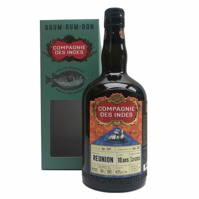 Rum - Reunion - 10y - Compagnie des Indes - 43% - 70cl
