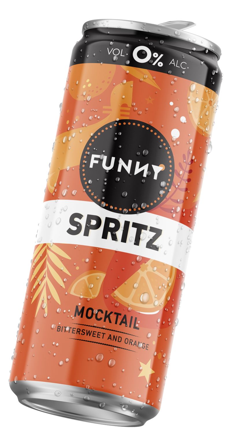 Funny - Spritz - Mocktail in blik - 25cl - 0°