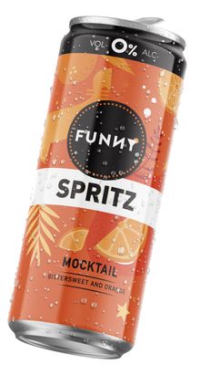 Funny - Spritz - Mocktail in blik - 25cl - 0°