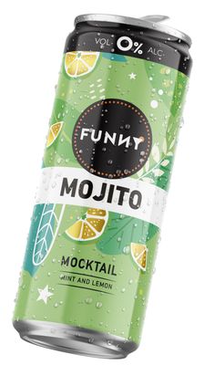 Funny - Mojito - Mocktail in blik - 25cl - 0°