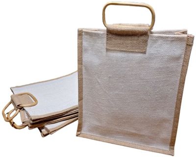 Jute zak voor 3 flessen