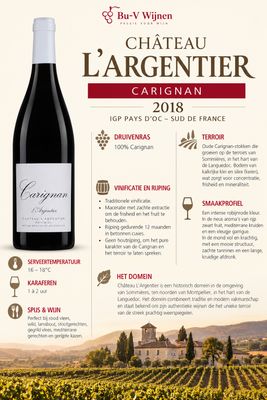 Carignan - Chat L'Argentier - 2018 - 75cl - (P)