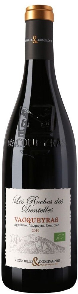 Vacqueyras - Les Roches des Dentelles - Rood - 2019 - 75cl - P