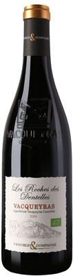 Vacqueyras - Les Roches des Dentelles - Rood - 2019 - 75cl - P