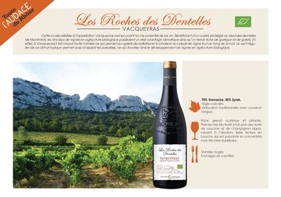Vacqueyras - Les Roches des Dentelles - Rood - 2019 - 75cl - (P)