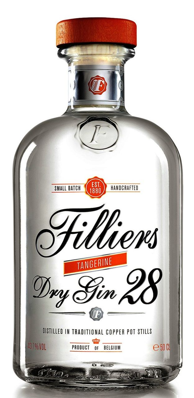 Gin - Filliers - Tangerine - Dry 28 - 43,7% - 50cl - (P)