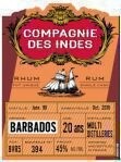 Rum - Barbados - Compagnie de Indes - Bruin - 20y - 45% - 70cl