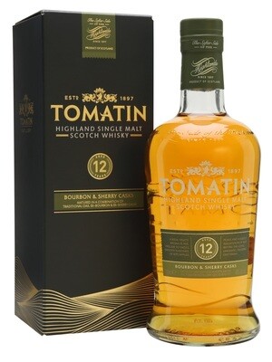 Whisky - Tomatin - 12y - Bourbon/Sherry cask - 43% - 70cl