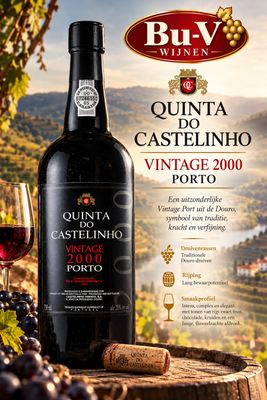 Porto - Castelhino - Vintage - 2000 - 20% - 75cl - Stop