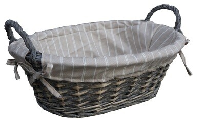 Mand - Ovaal - Wilg - Liner - 40x30xH14